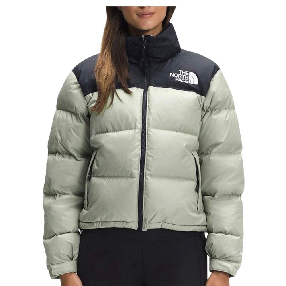 The North Face Women 2XL 1996 Retro Nuptse Puffer 700 Down Hood Jacket Tea Green